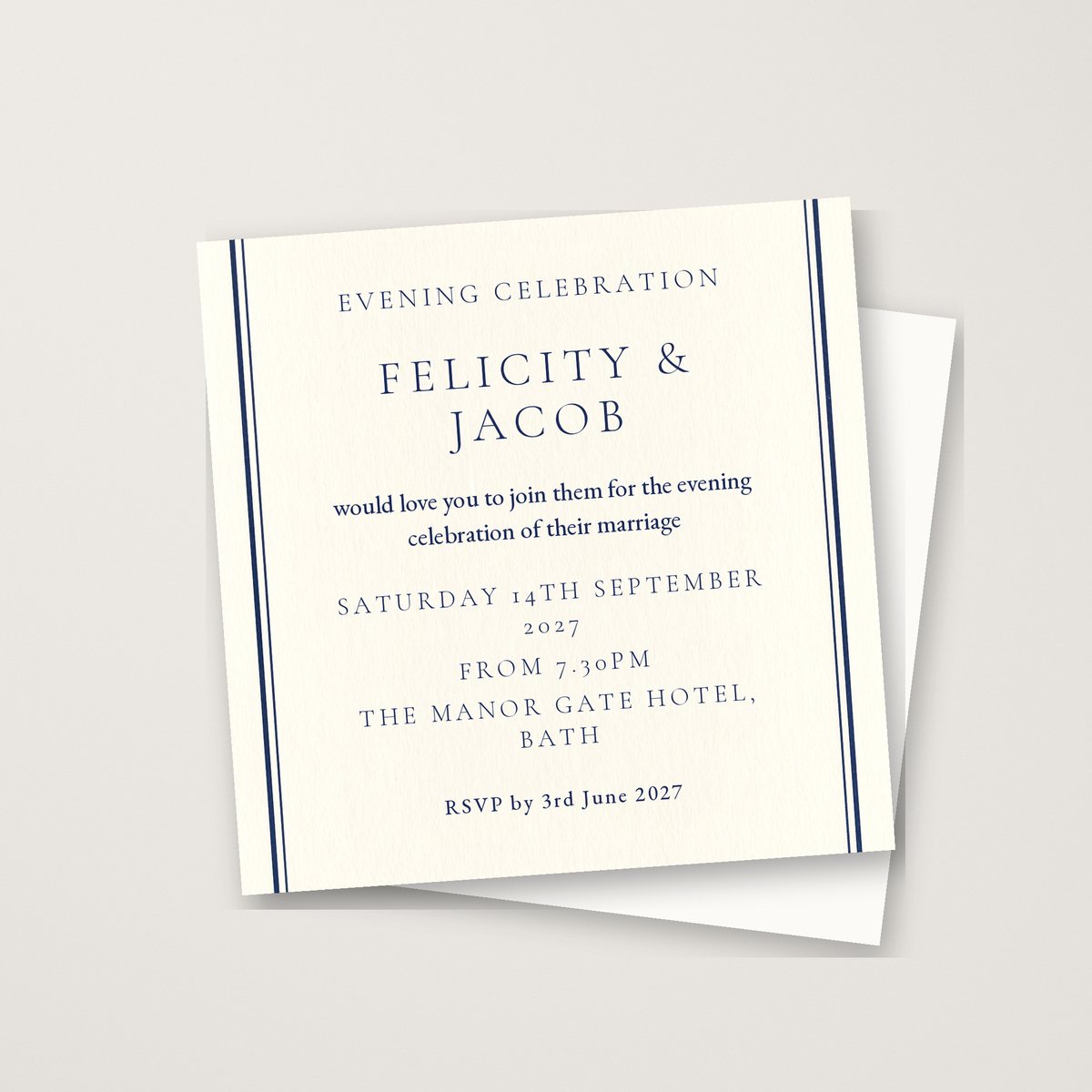 All the Curves Evening Invitation