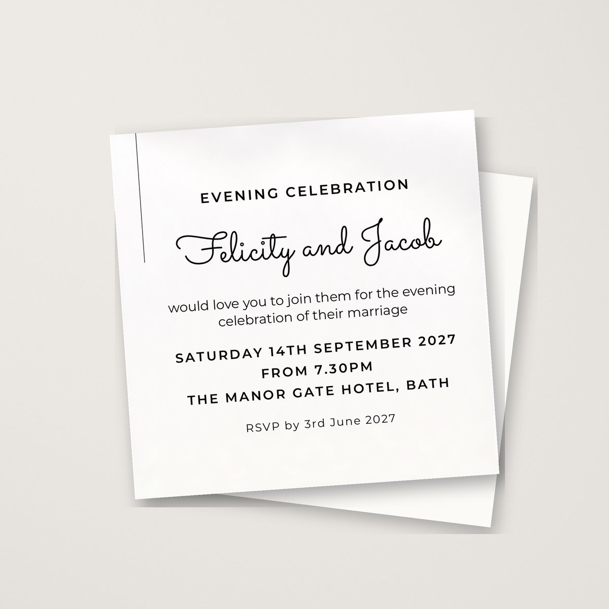 Ever After Evening Invitation