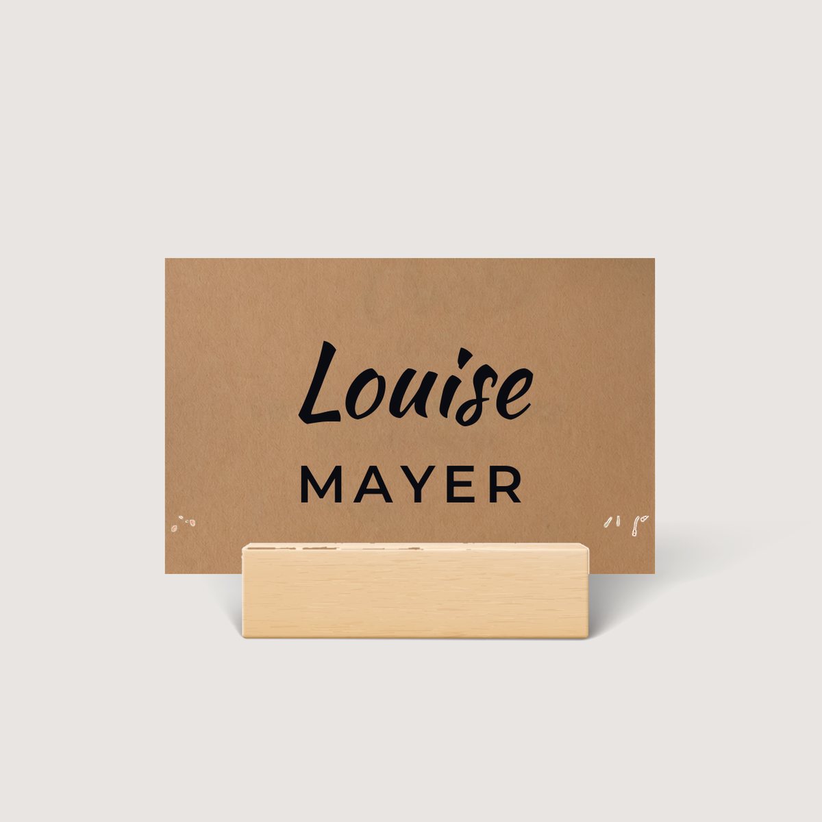 Fun Kraft Place Card