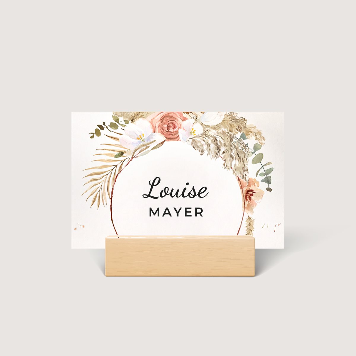 Boho Hoop Place Card