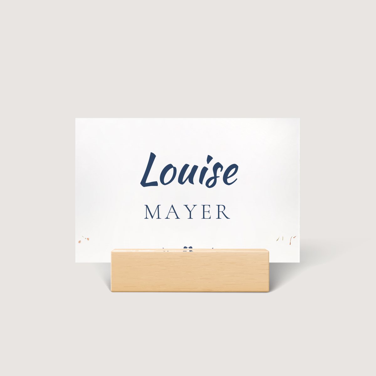 Country Floral Place Card