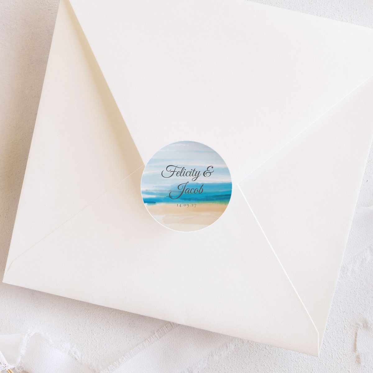 Beach Dream 40mm Round Stickers