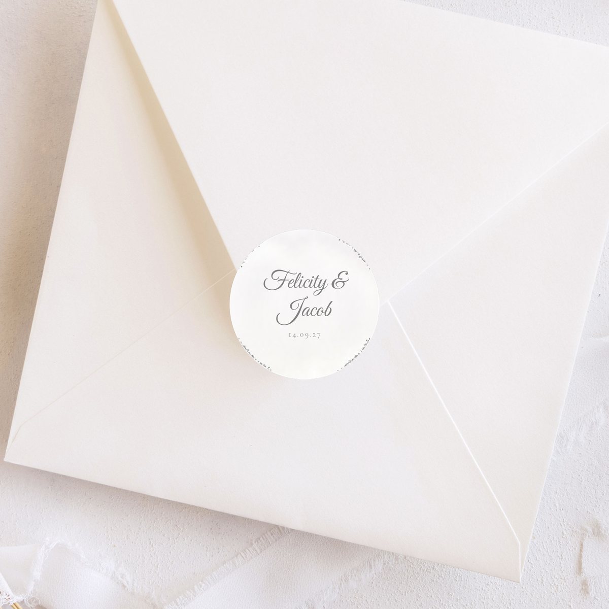 Luxury Corner Round Sticker