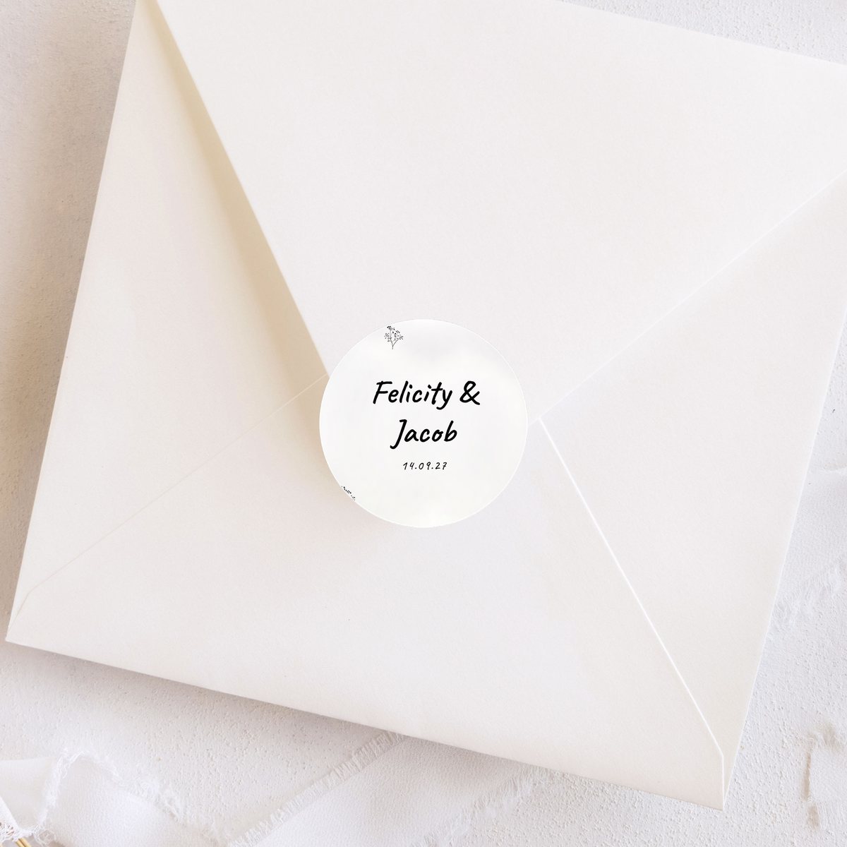 Rustic Love 40mm Round Stickers