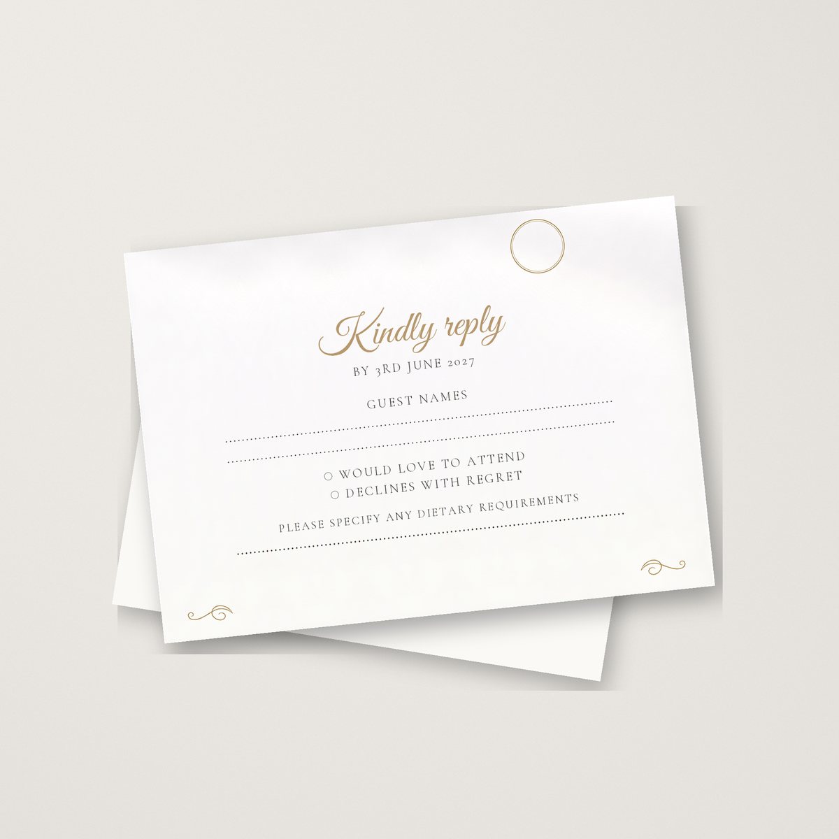Monogram of Love RSVP