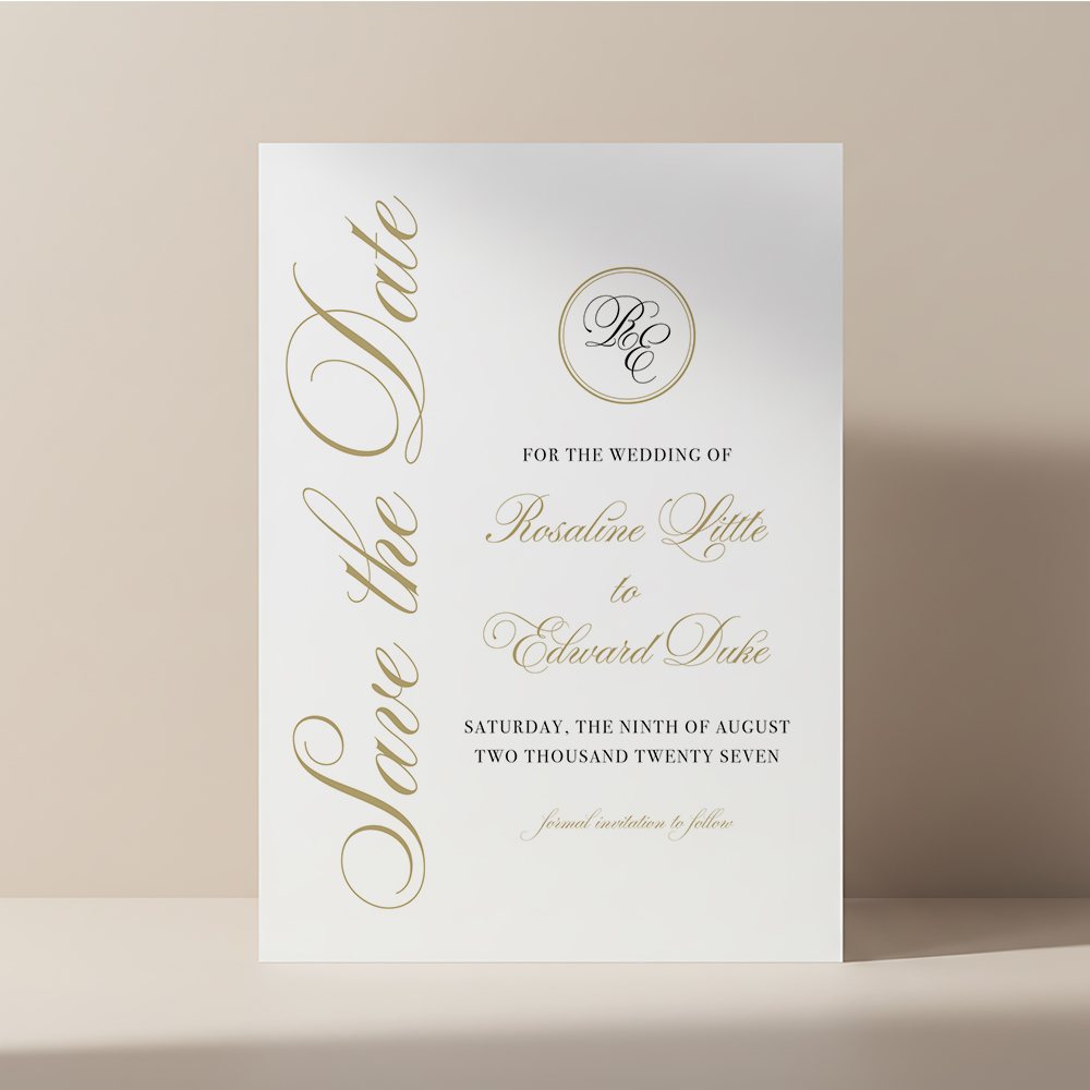 Monogram of Love Save the Date