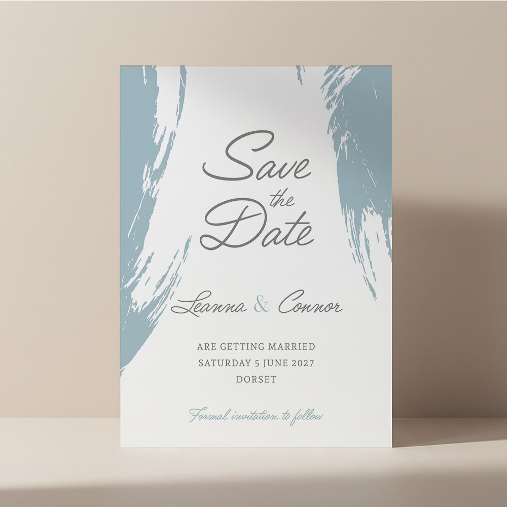 A Brush of Colour Save the Date