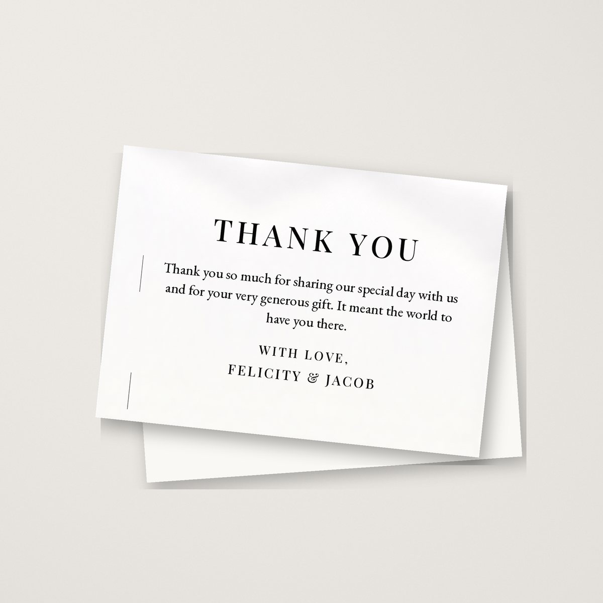 Evelyn Serif Thank You Card