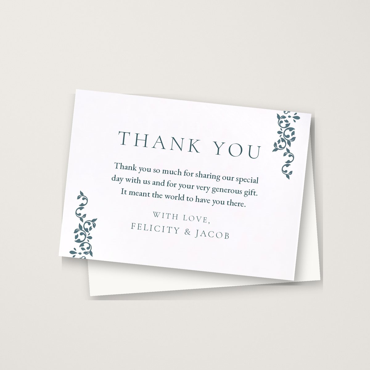 Charmingly Beautiful Thank You Card