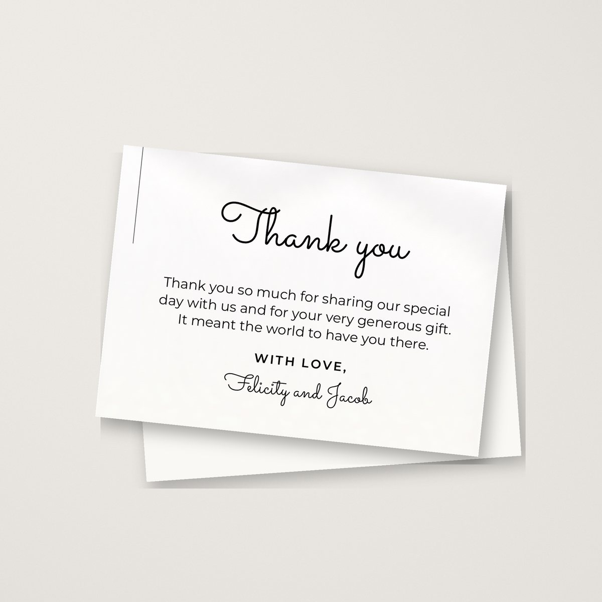 Ever After Thank You Card