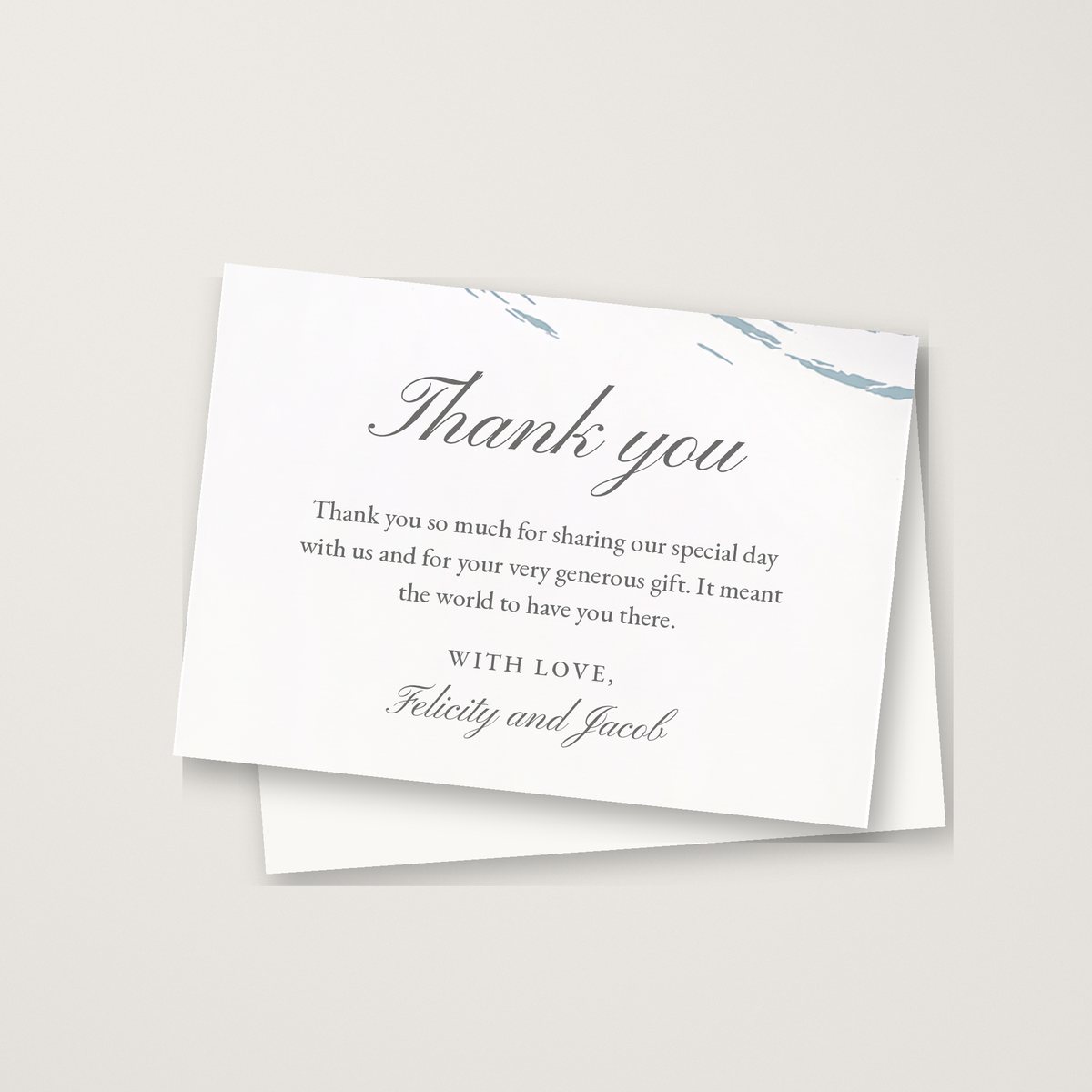 A Brush of Colour Thank You Card