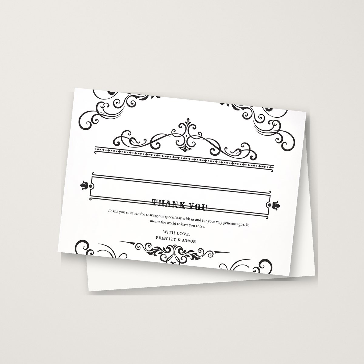 Vintage Royal Thank You Card