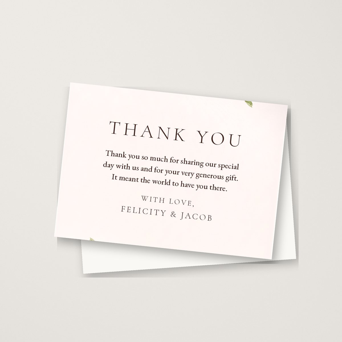 Wild Flower Garden Thank You Card