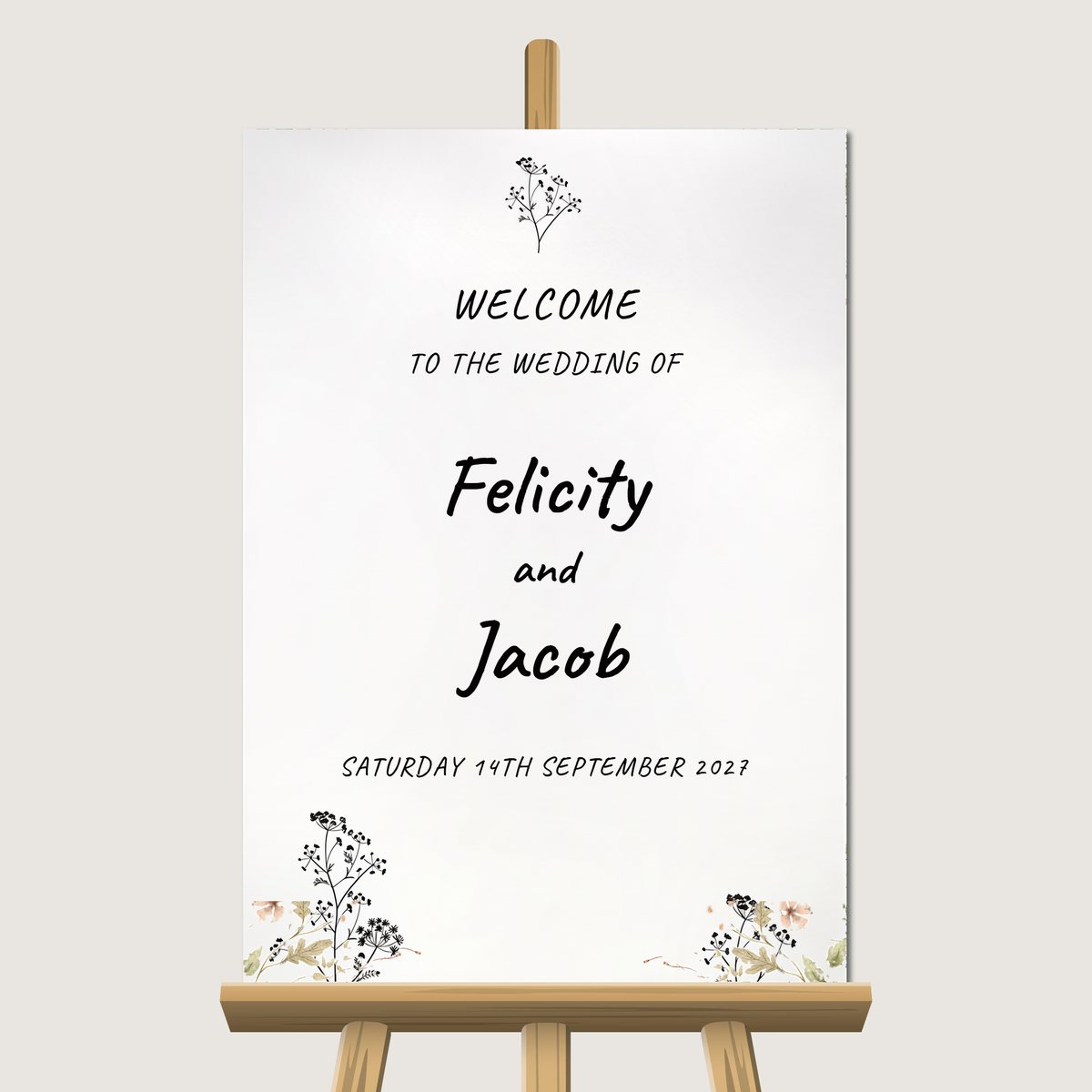 Rustic Love Welcome Sign