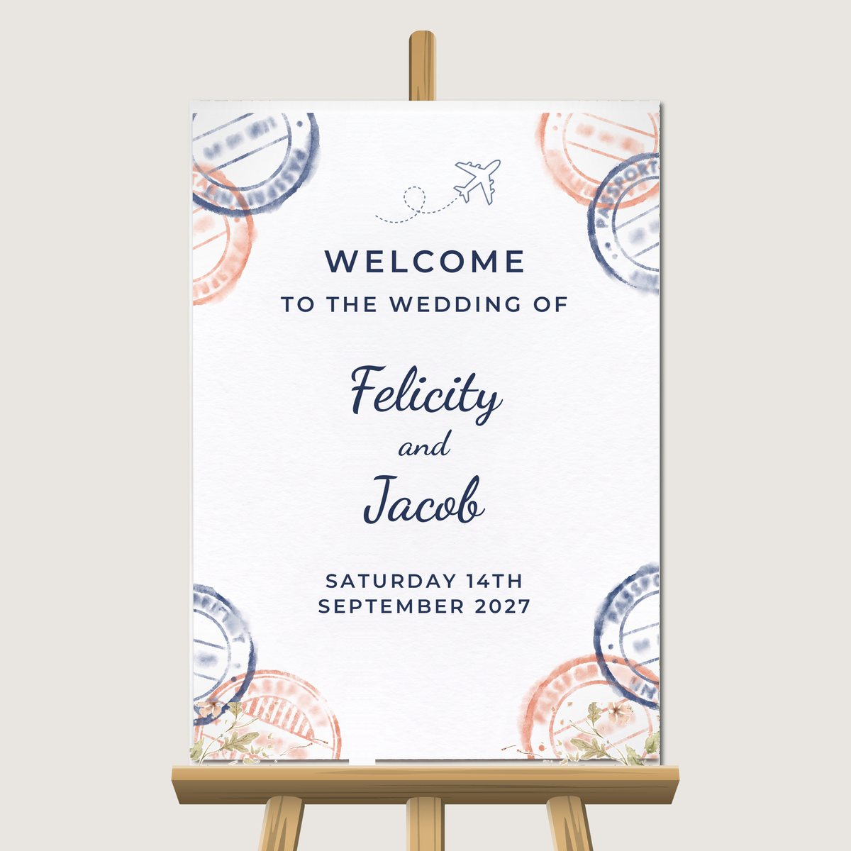 Jetting Off Welcome Sign