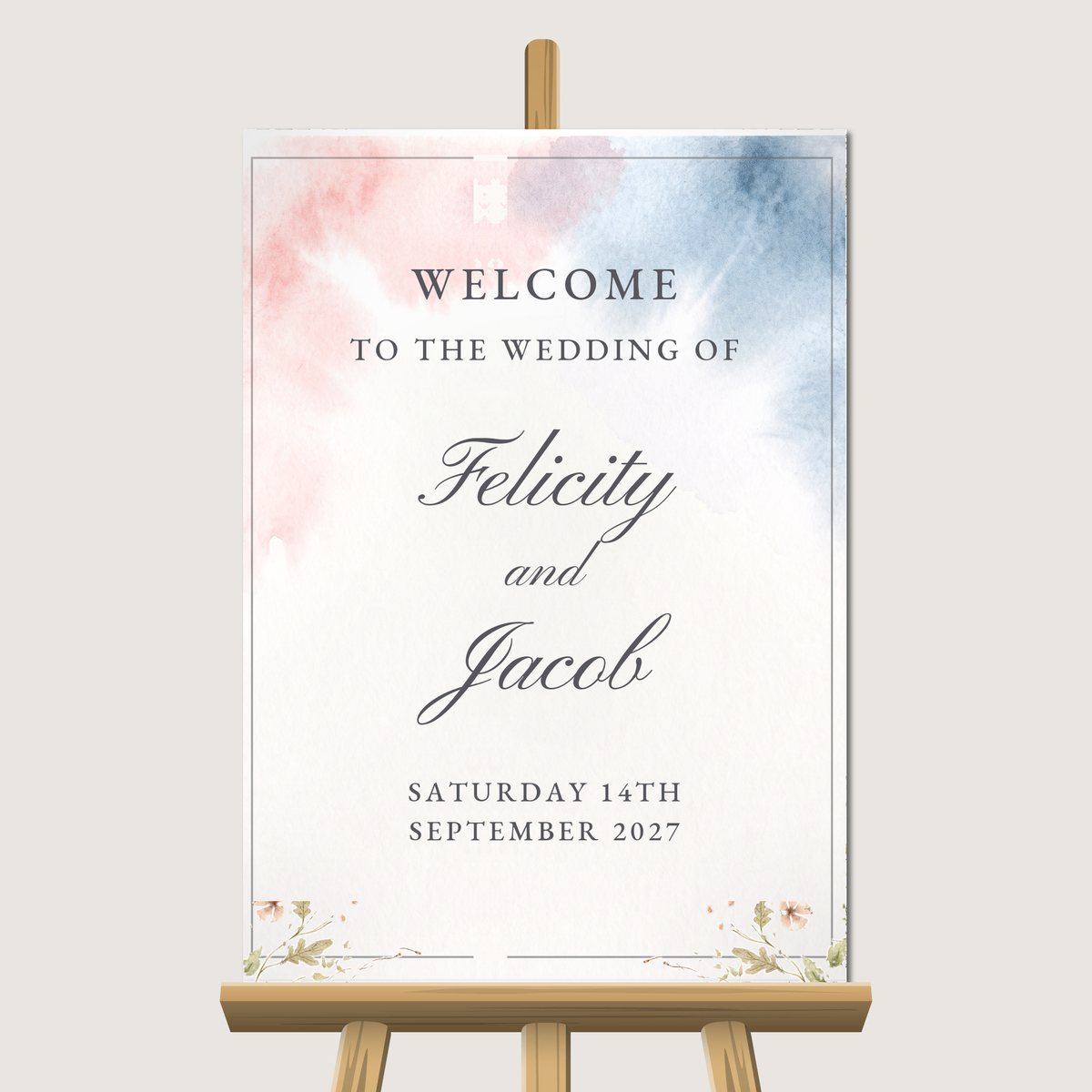 Colour Me Welcome Sign